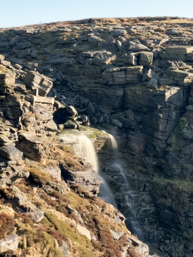 Kinder Downfall on a sunny day