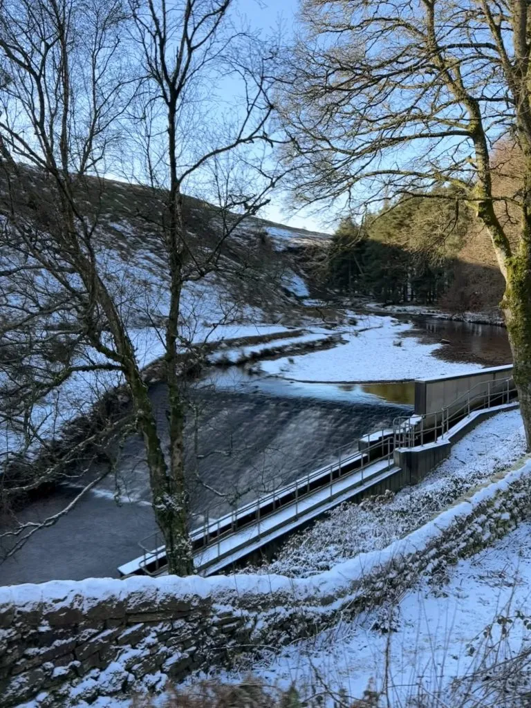 Weir at Langsett Reservoir - The Wandering Wildflower