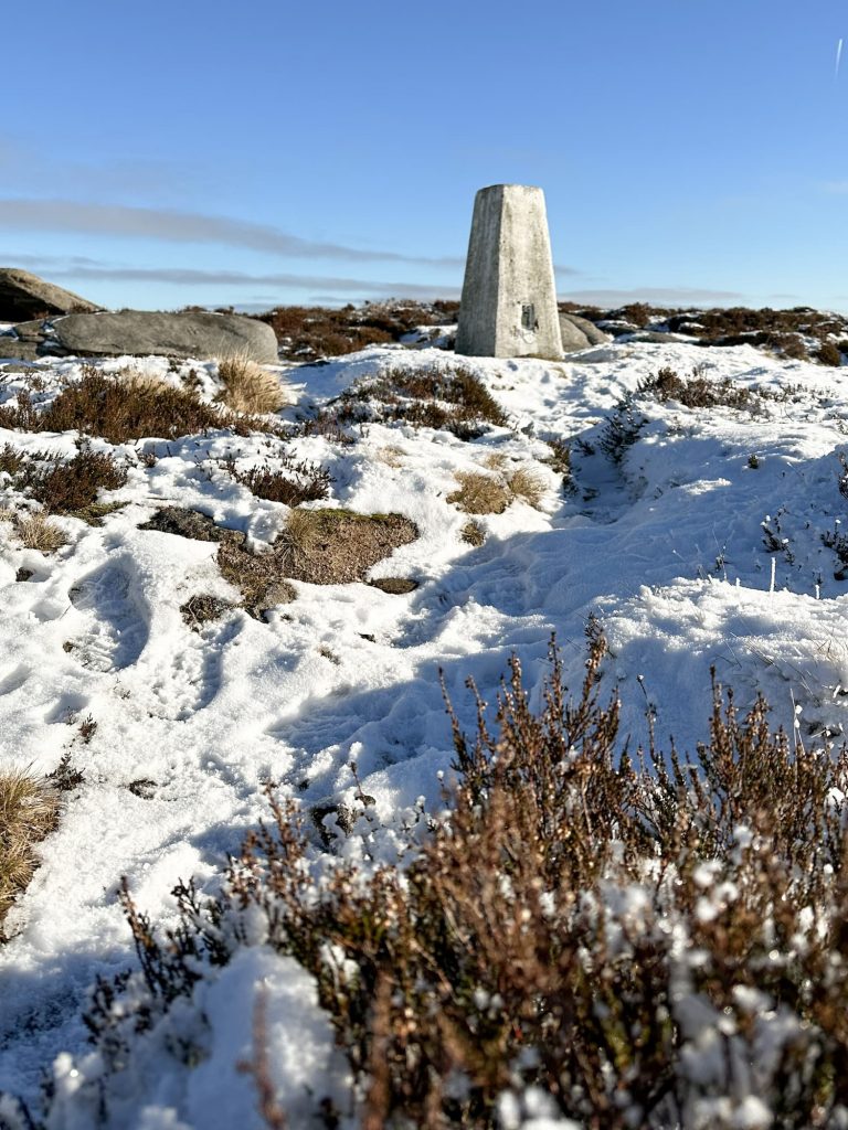 Margery Hill trig point - The Wandering Wildflower