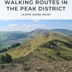 Pinterest Image for 5 Spectacular Walking Routes in the Peak District by The Wandering Wildflower