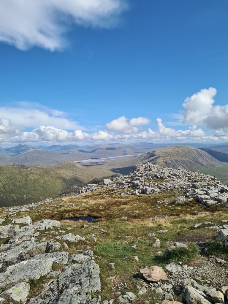 Views over Blackwater Reservoir from Stub Coire Raineach