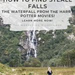 Pinterest image for How to Find Steall Falls, Harry Potter Waterfall in Glen Nevis - The Wandering Wildflower