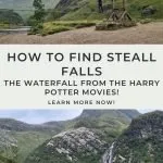 Pinterest image for How to Find Steall Falls, Harry Potter Waterfall in Glen Nevis - The Wandering Wildflower