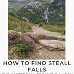 Pinterest image for How to Find Steall Falls, Harry Potter Waterfall in Glen Nevis - The Wandering Wildflower