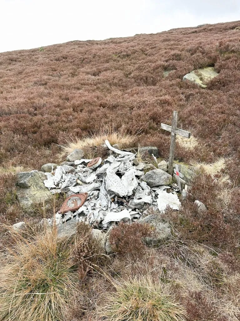 Lockheed Lightning Crash Site on Tintwistle Knarr - The Wandering Wildflower