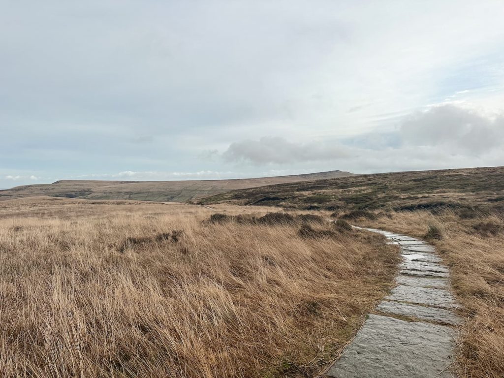 Looking back along the Pennine Way