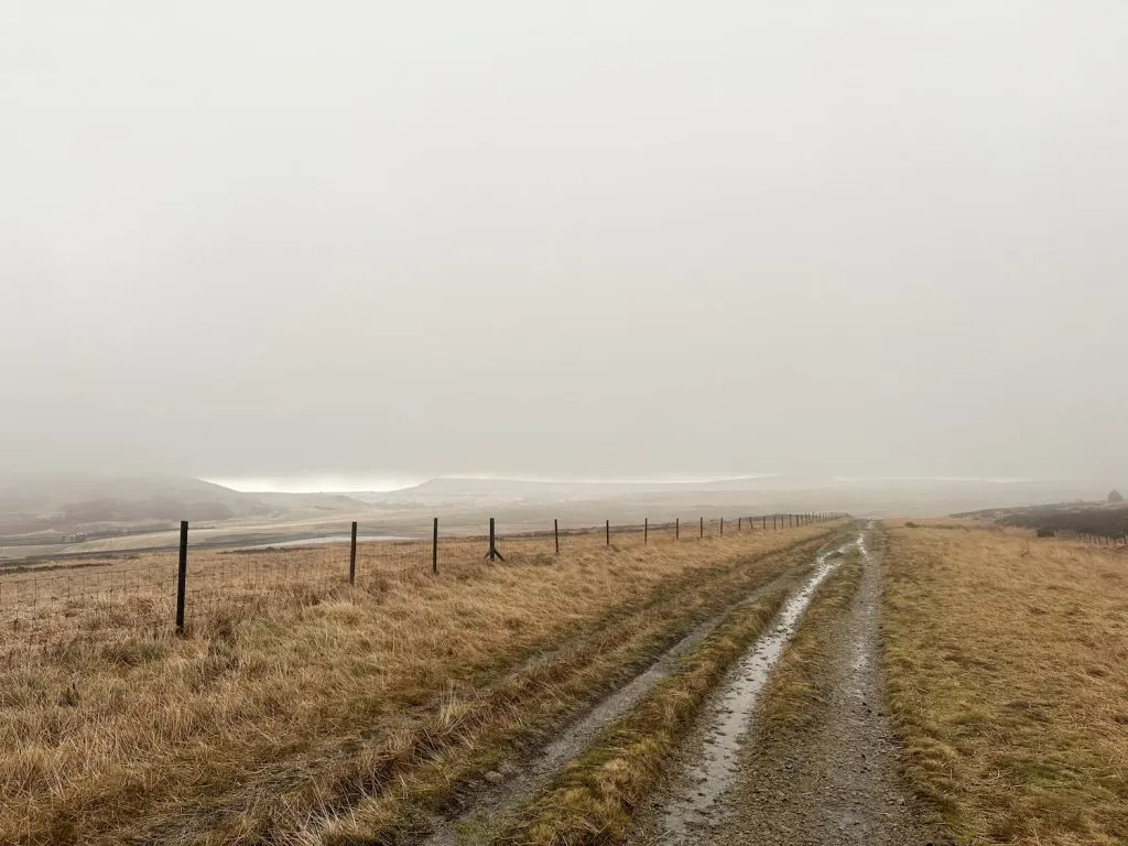 A track leading to Manchester Road