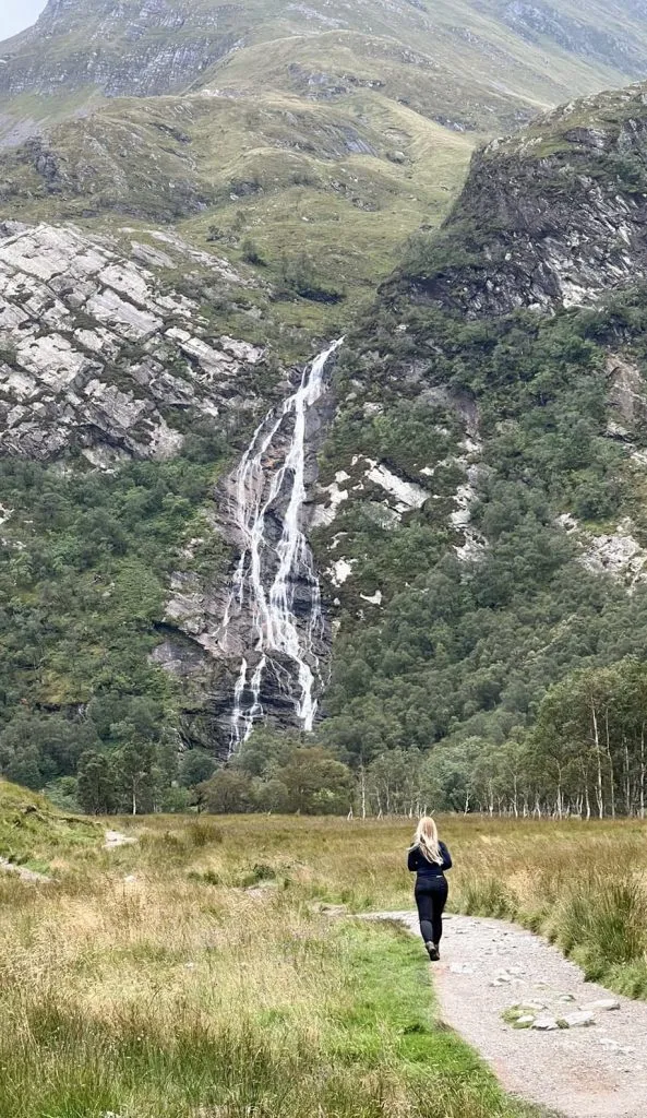 Steall Falls, the second highest waterfall in the UK