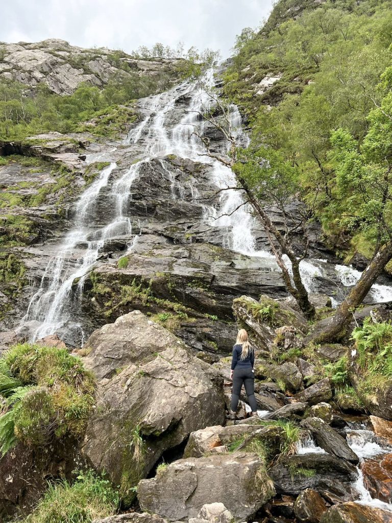 Steall Falls, the second highest waterfall in the UK