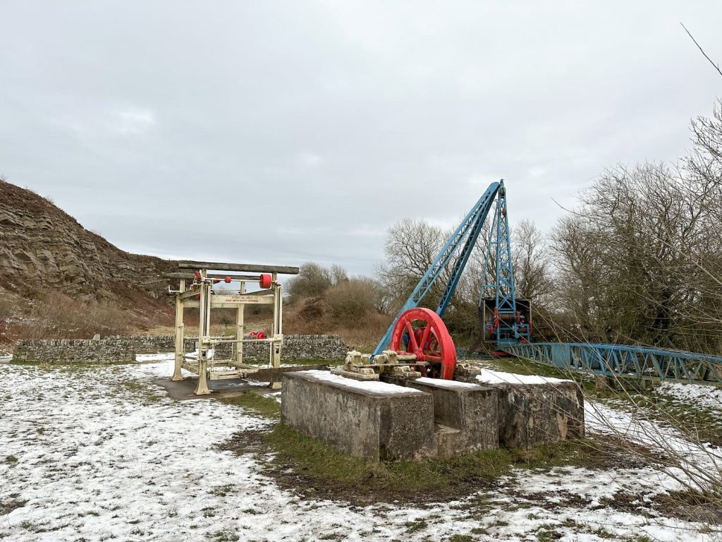 Old stone crusher at Teggs Nose