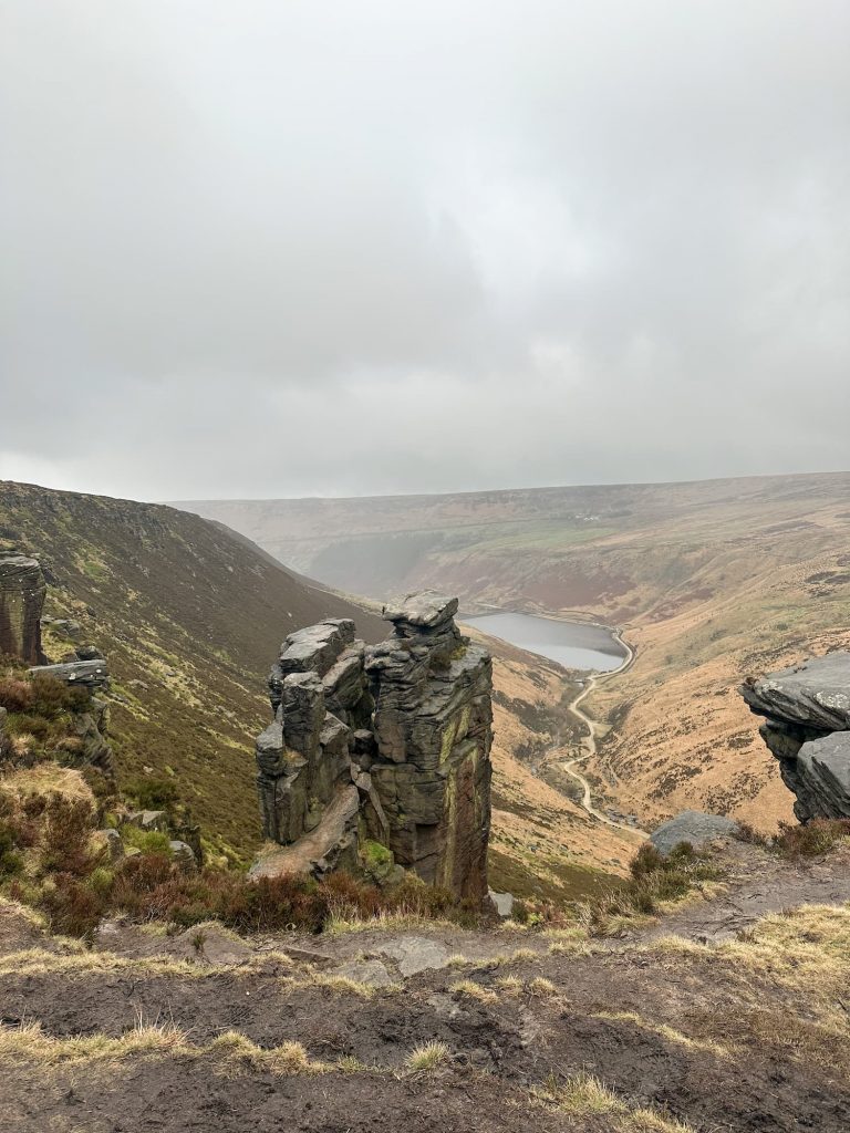 The Trinnacle, above Dove Stone Reservoir
