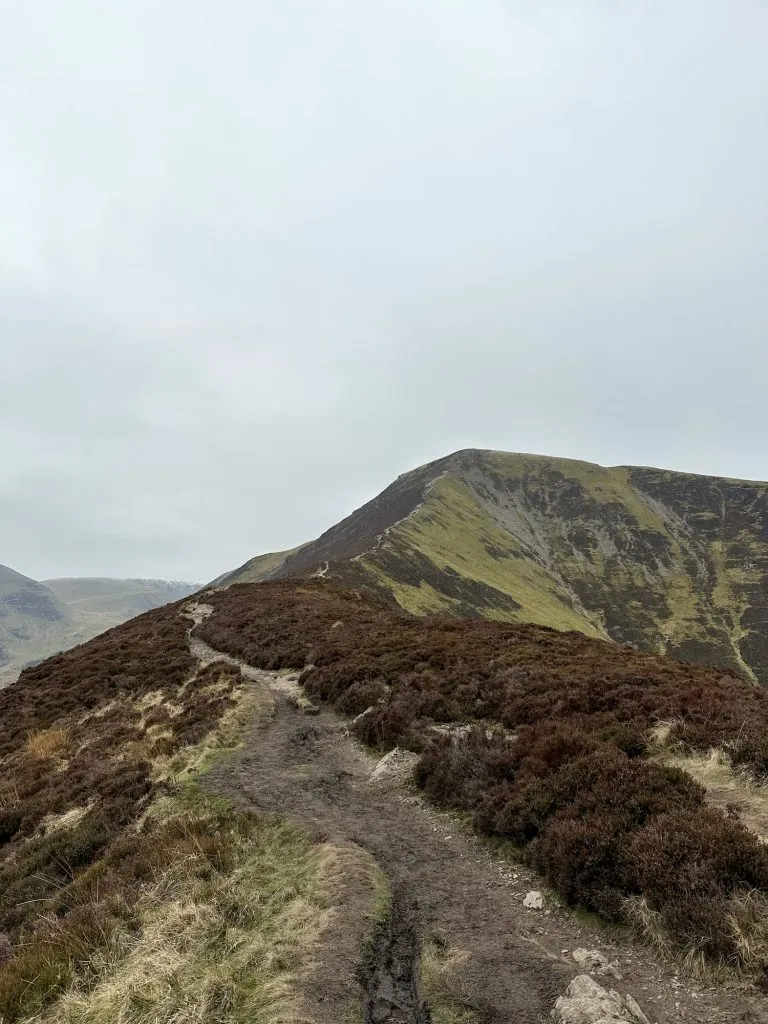 A path running along the fells