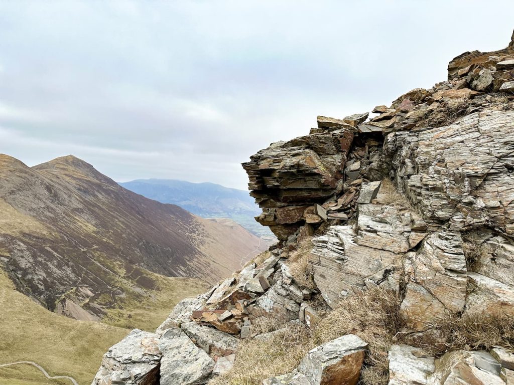 A view of the scramble on Eel Crag