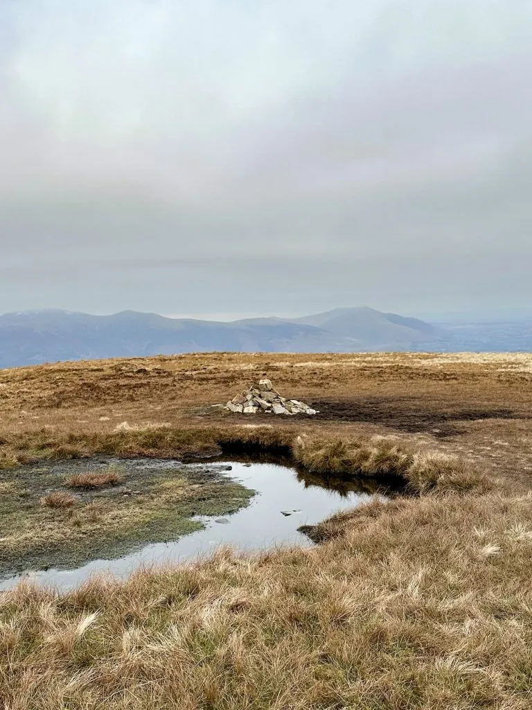 The summit of Sail, a Lake District fell