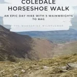 Pinterest pin for Coledale Horseshoe Lake District hiking route by The Wandering Wildflower