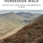 Pinterest pin for Coledale Horseshoe Lake District hiking route by The Wandering Wildflower