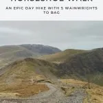 Pinterest pin for Coledale Horseshoe Lake District hiking route by The Wandering Wildflower