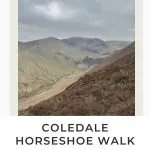 Pinterest pin for Coledale Horseshoe Lake District hiking route by The Wandering Wildflower