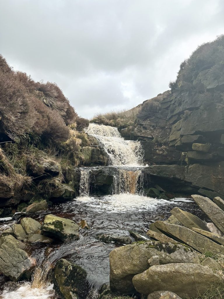 A moorland waterfall