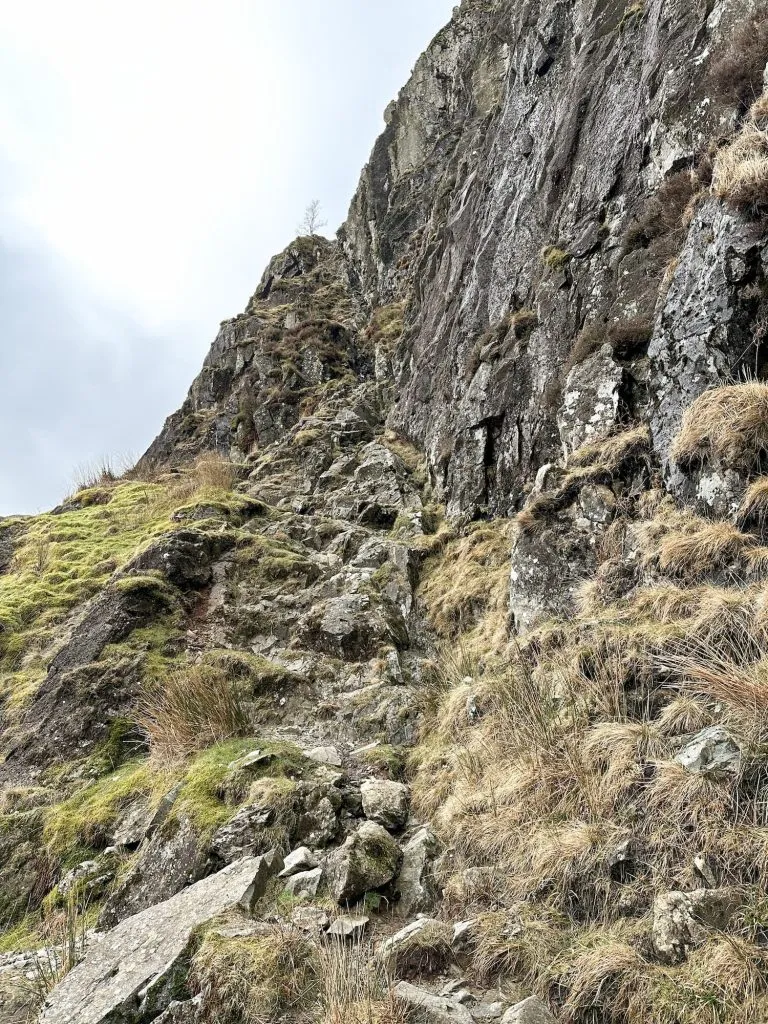 A view up Jack's Rake, Pavey Ark