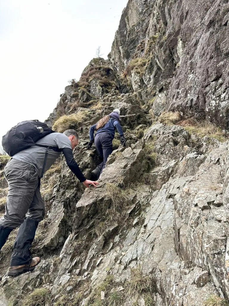 A view up Jack's Rake, Pavey Ark