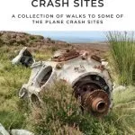 Pinterest pin image for Peak District Plane Crash Sites - Peak District Plane Crashes Walks - The Wandering Wildflower