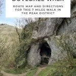 Pinterest image for Thorpe Cloud, Reynards Cave and Dovedale Stepping Stones Walk -