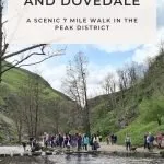 Pinterest image for Thorpe Cloud, Reynards Cave and Dovedale Stepping Stones Walk -