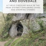 Pinterest image for Thorpe Cloud, Reynards Cave and Dovedale Stepping Stones Walk - The Wandering Wildflower
