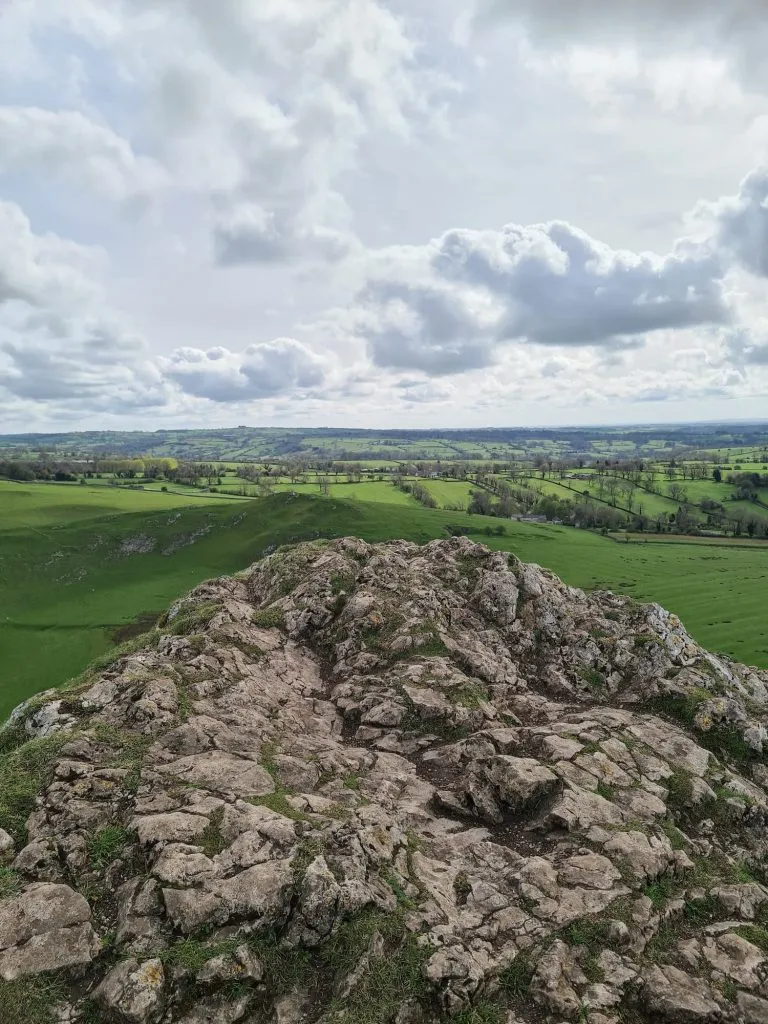 View from the top of a rocky outcrop