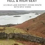 Pinterest Pin for Walla Crag Walk Route - The Wandering Wildflower