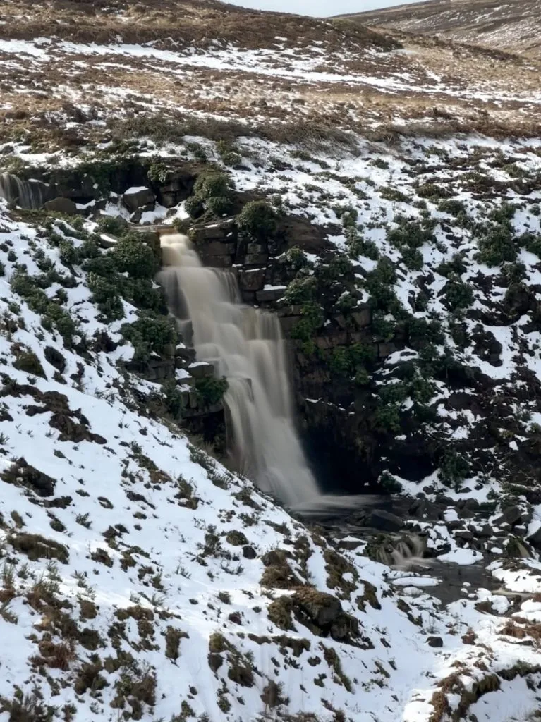 A large waterfall