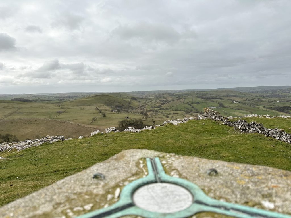 The view from Wolfscote Hill trig point