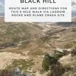 Pinterest image for Crowden to Black Hill walk - The Wandering Wildflower