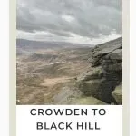 Pinterest image for Crowden to Black Hill walk - The Wandering Wildflower