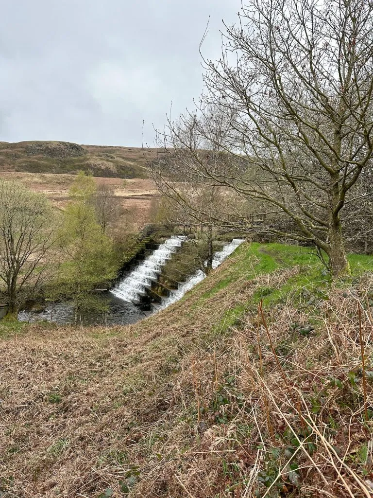 A weir in a river