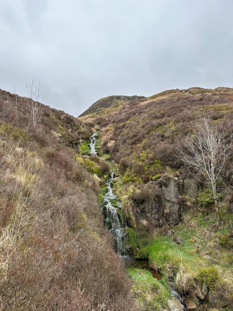 A moorland waterfall, Oakenclough