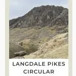 Pinterest Image for Langdale Pikes Circular Hike - 7 Wainwrights Walk - Pavey Ark - Jacks Rake Scramble - The Wandering Wildflower