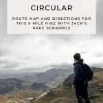 Pinterest Image for Langdale Pikes Circular Hike - 7 Wainwrights Walk - Pavey Ark - Jacks Rake Scramble - The Wandering Wildflower