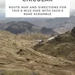 Pinterest Image for Langdale Pikes Circular Hike - 7 Wainwrights Walk - Pavey Ark - Jacks Rake Scramble - The Wandering Wildflower