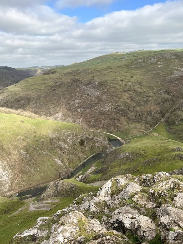 A view down Dovedale from Thorpe Cloud