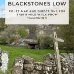 Pinterest image for Blackstones Low and Wibben Hill Walk From Tissington - The Wandering Wildflower