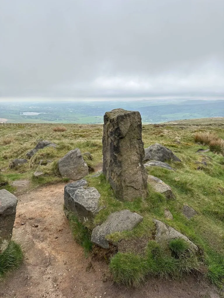 The Aiggin Stone, an ancient waymarker stone pillar