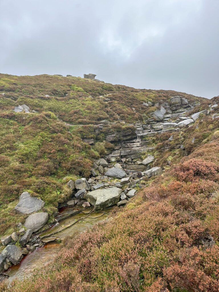 A waterfall on Kinder Scout