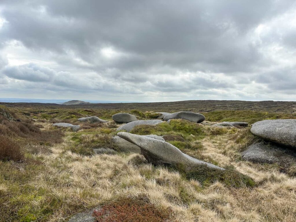 A collection of rocks on Kinder Scout