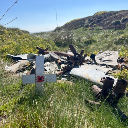 Fairey Swordfish wreck on Black Hill