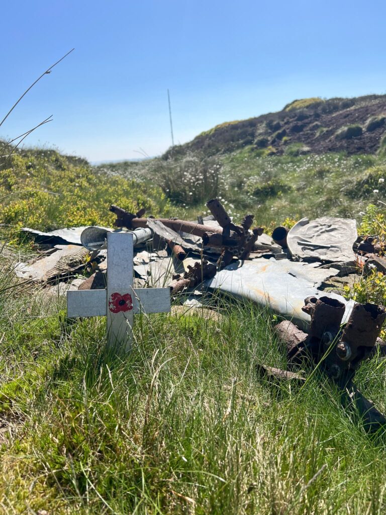 Fairey Swordfish wreck on Black Hill