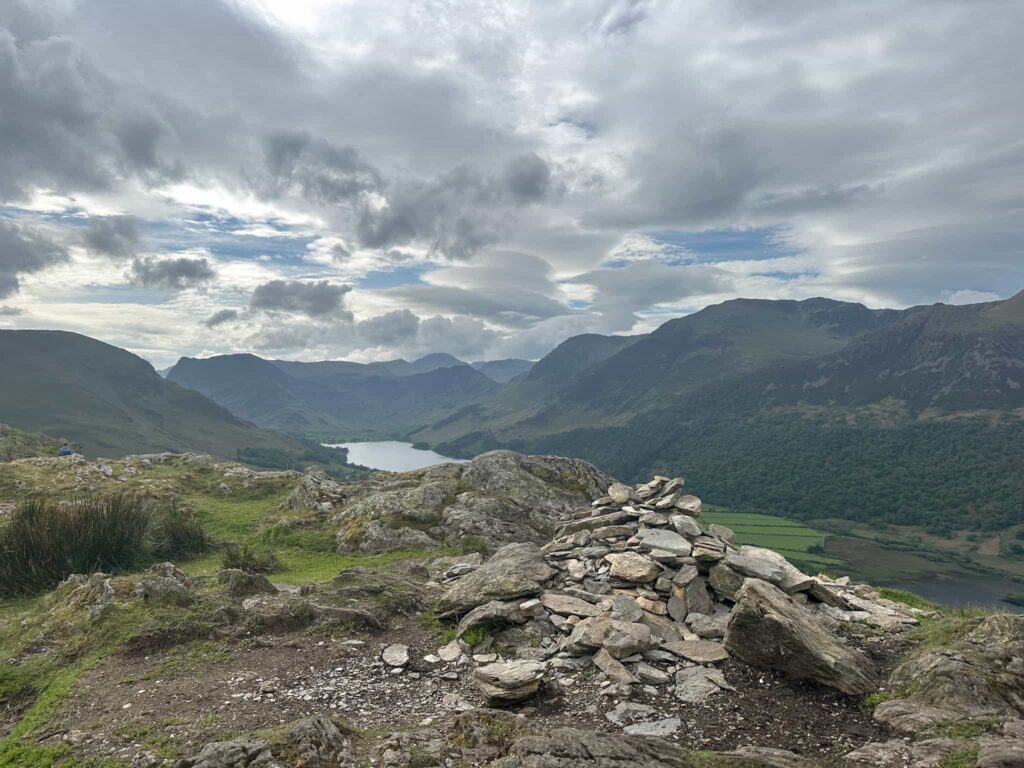 Views from the summit of Rannerdale Knotts