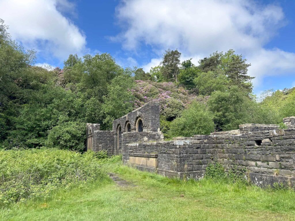 The ruins of Errwood Hall