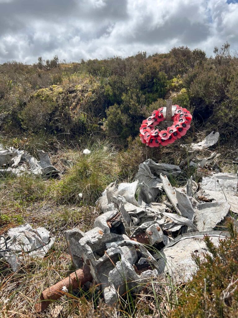 Airspeed Oxford wreckage on Shining Tor